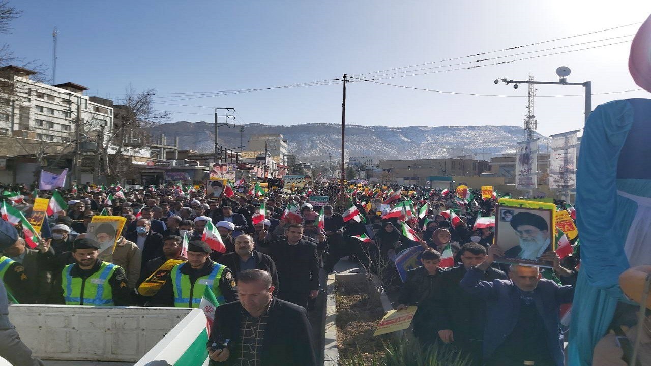 راهپیمایی 22 بهمن در ایلام