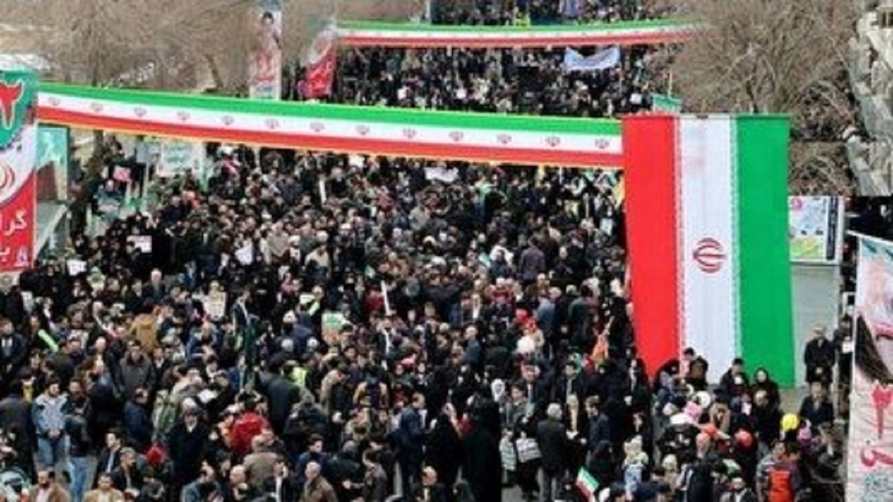 راهپیمایی 22 بهمن در تبریز