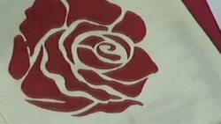 مهارت دختربچه چینی در خلق نقاشی روی پارچه + فیلم