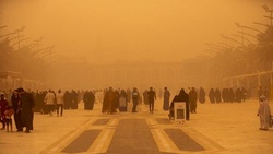 وقوع طوفان شن در عربستان سعودی + فیلم