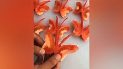 هنرنمایی یک سرآشپز با میوه‌ + فیلم