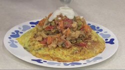 روش طبخ کوکو قارچ و بادمجان + فیلم
