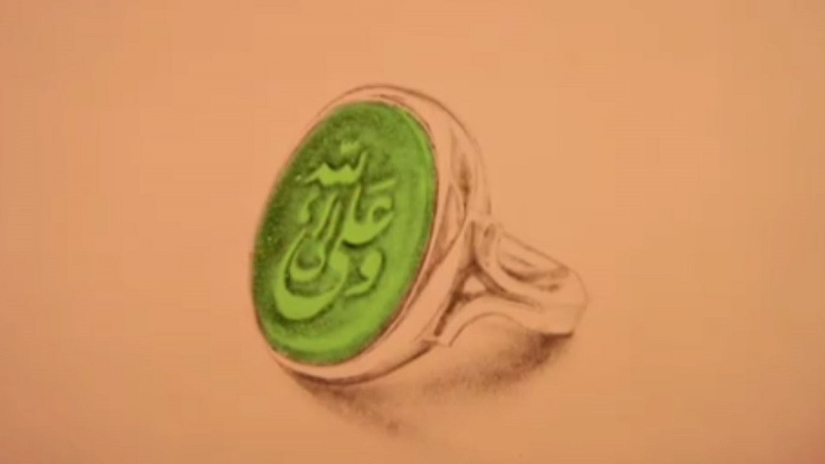 ترسیم «یا علی مدد» با شن + فیلم