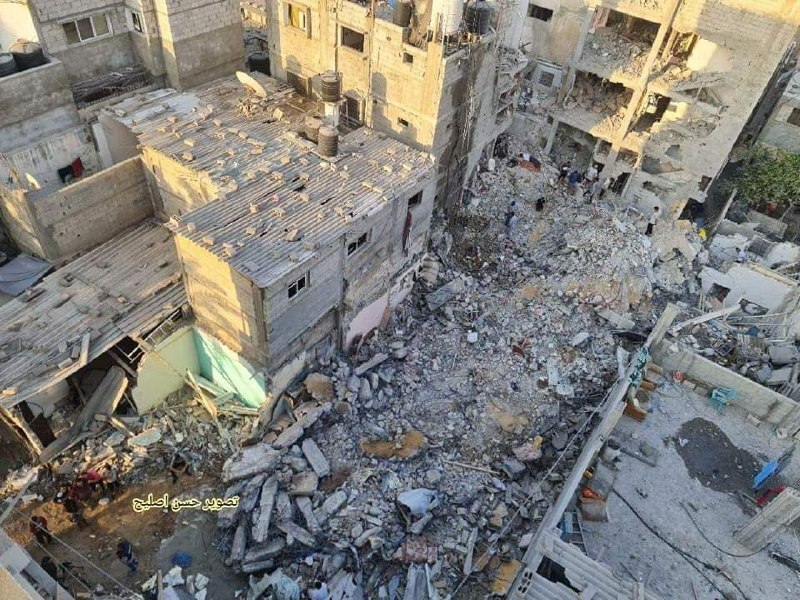 حجم تخریب در شهر رفح