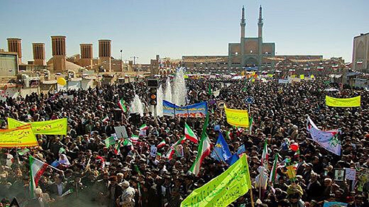 راهپیمایی ۲۲ بهمن در یزد