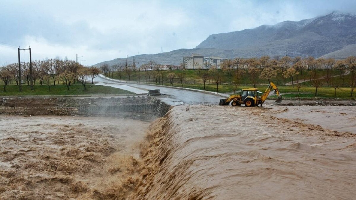رودخانه خشک شیراز زنده شد + فیلم