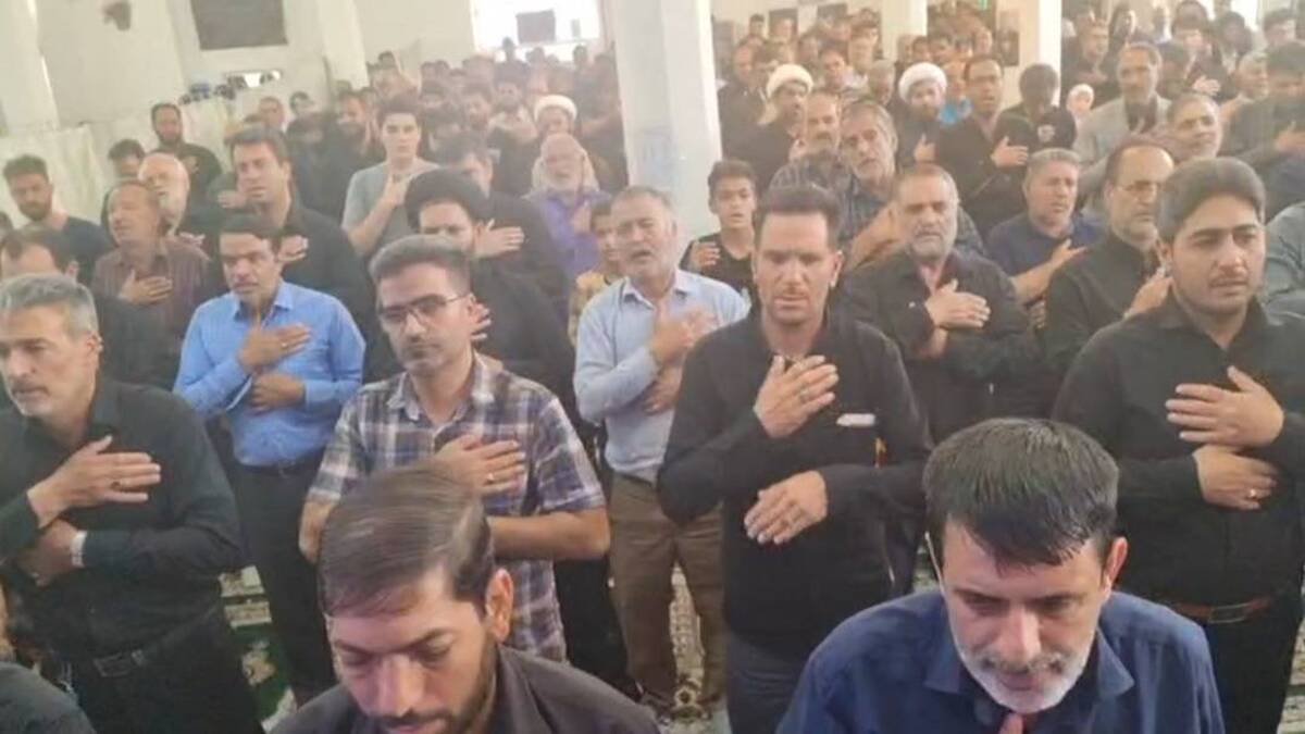 اجتماع عزاداران امام صادق (ع) در میدان امام حسین (ع)