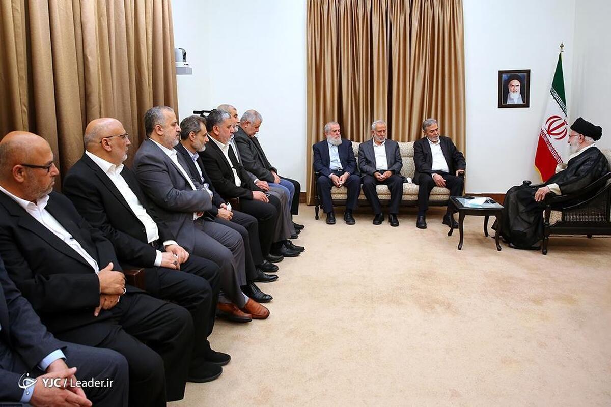دیدار رئیس دفتر سیاسی حماس با رهبر انقلاب اسلامی