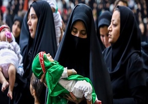 مراسم شیرخوارگان حسینی در کرمانشاه برگزار شد