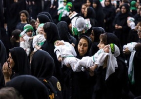 مراسم شیرخوارگان حسینی در کرمانشاه برگزار شد