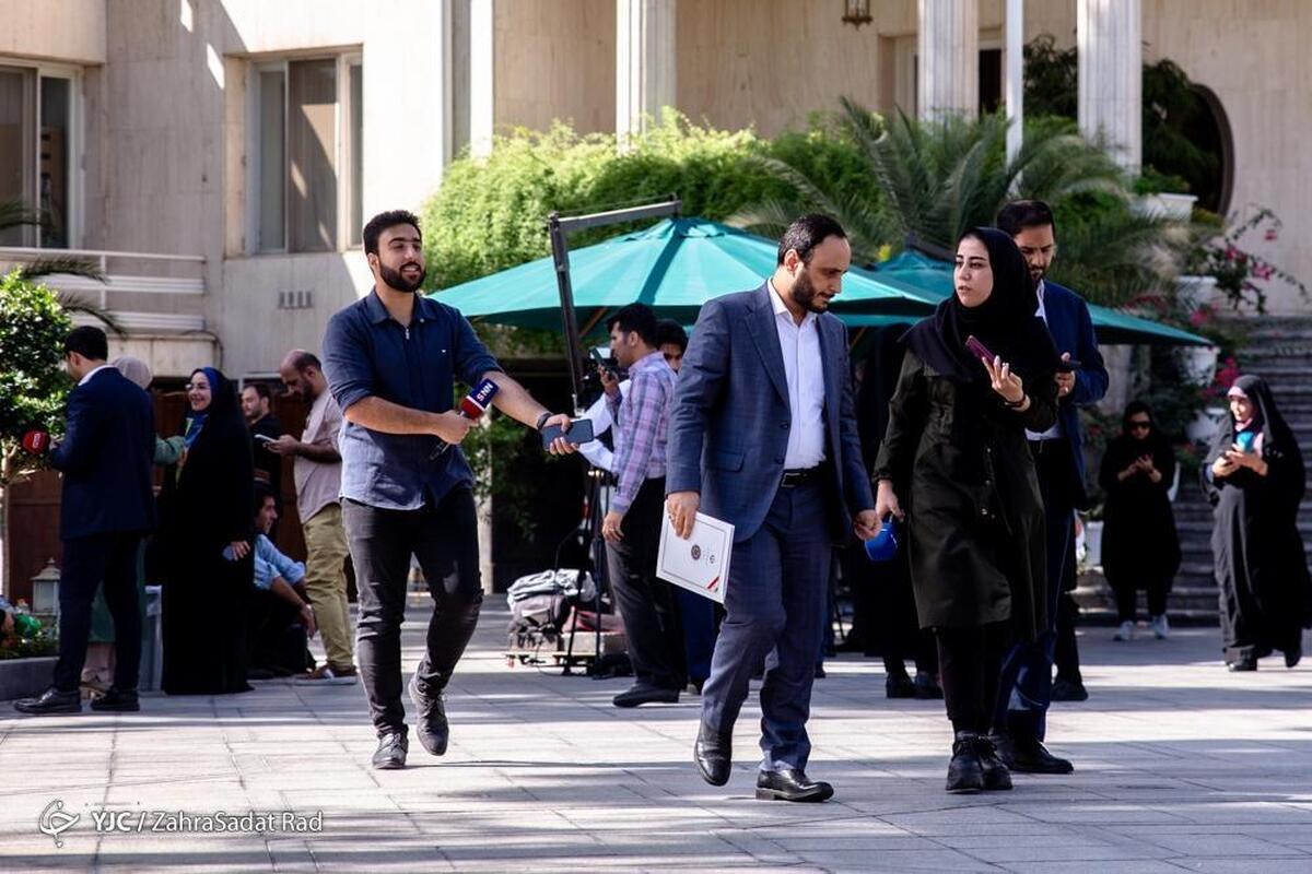 اعضای هیأت دولت در جمع خبرنگاران - ۱۰ آبان ۱۴۰۲