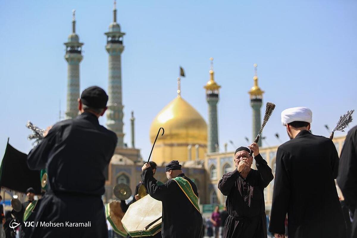 صبحگاه مشترک عهد سربازی نیروهای مسلح در مسجد مقدس جمکران