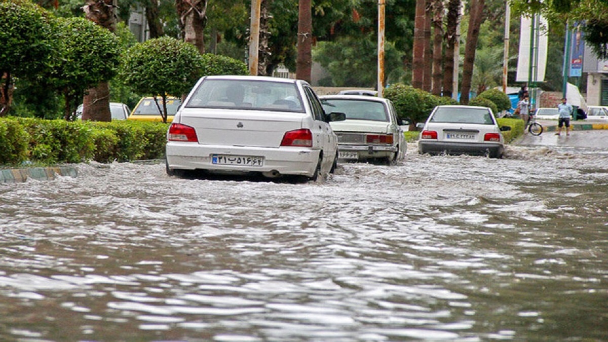 آبگرفتگی خیابان‌های اهواز با چند دقیقه بارندگی
