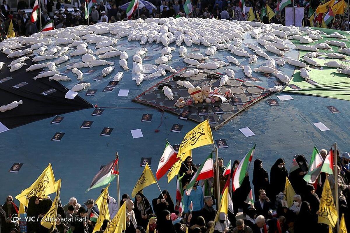 پرچم فلسطین روی برج پیزا + فیلم