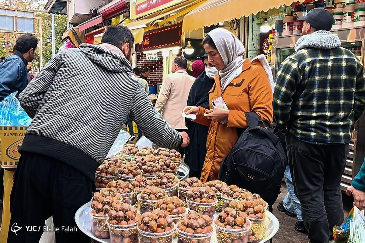 بازار خرید شب چله ۱۴۰۳ در بازار تجریش تهران