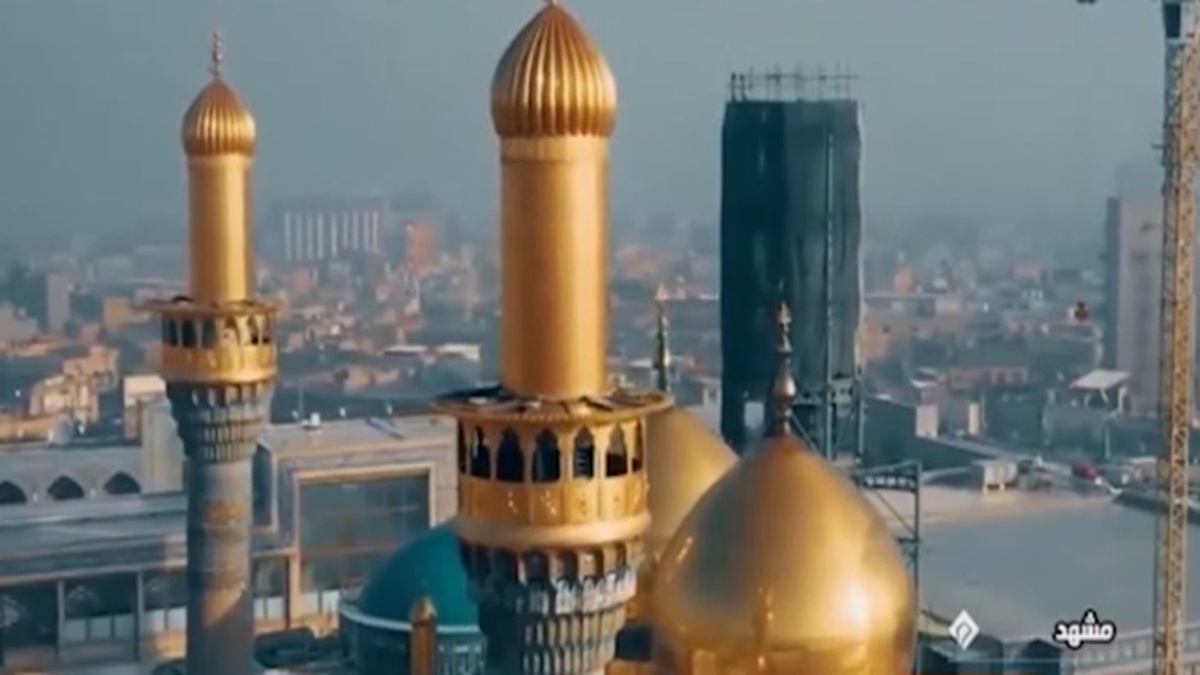 بارش رحمت الهی در حرم مطهر رضوی + فیلم