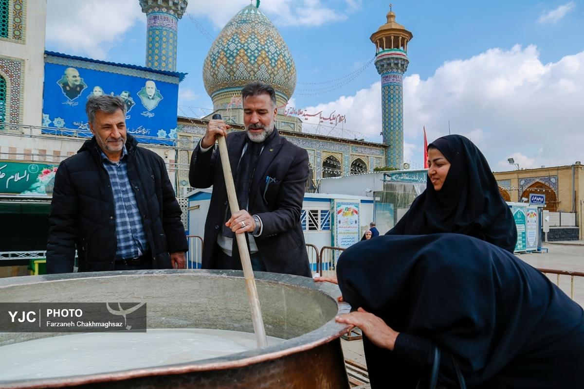 مراسم سنتی سمنو پزان به مناسبت شهادت امام صادق(ع) در تهران