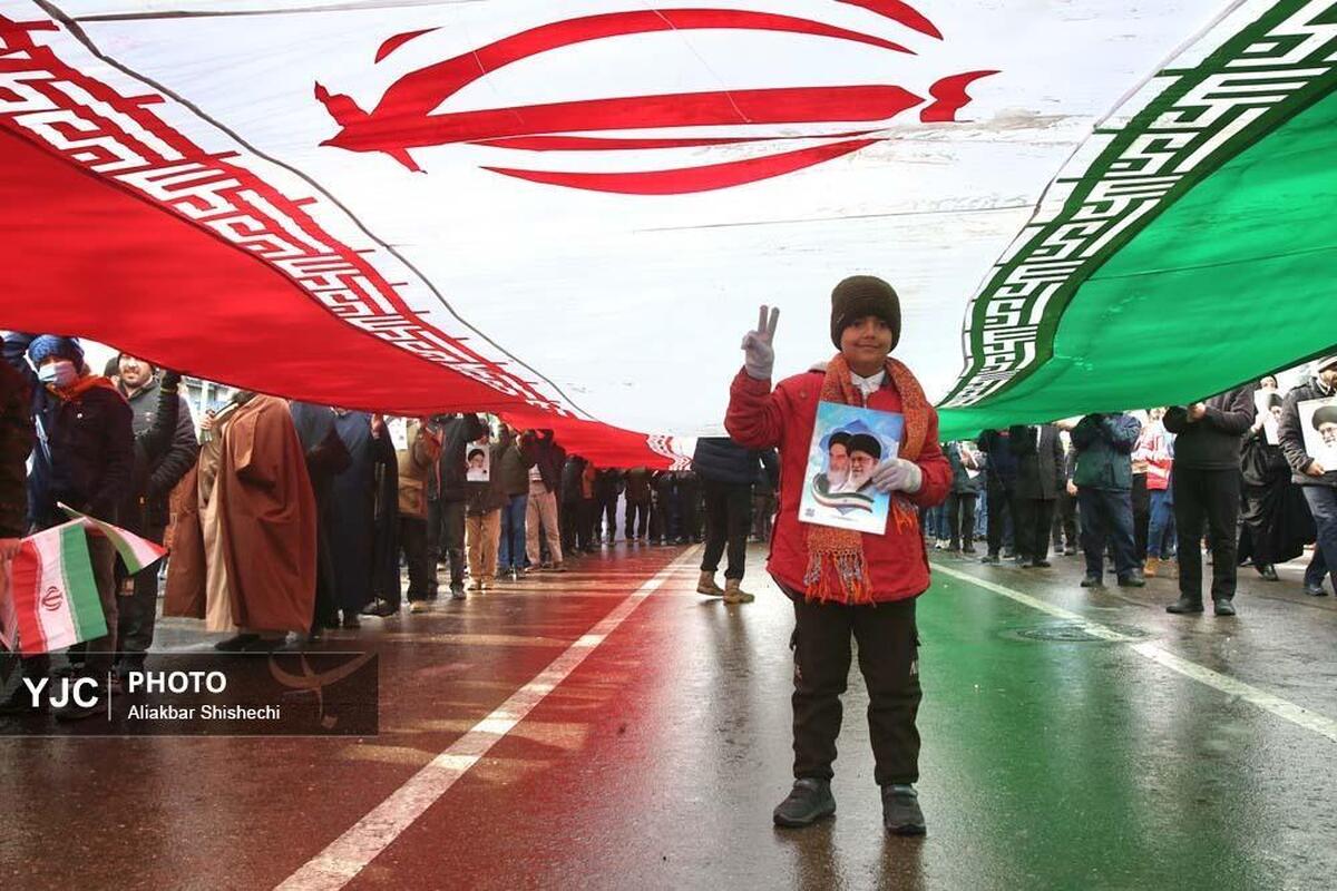 مراسم گرامیداشت شهید سیدحسن نصرالله در همدان و تبریز، همزمان با تشییع شهدا در لبنان