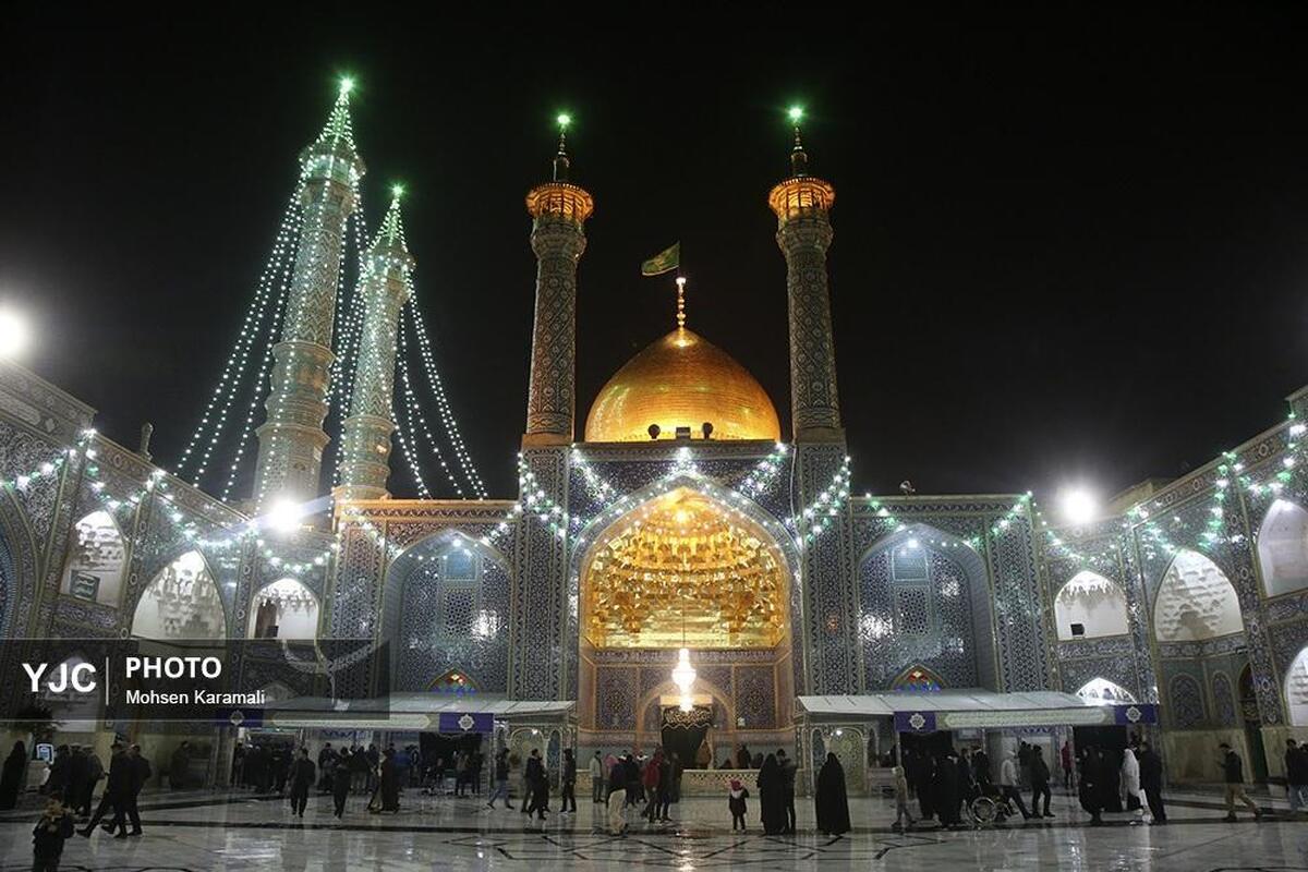 آذین بندی و چراغانی شهر قم در آستانه نیمه شعبان