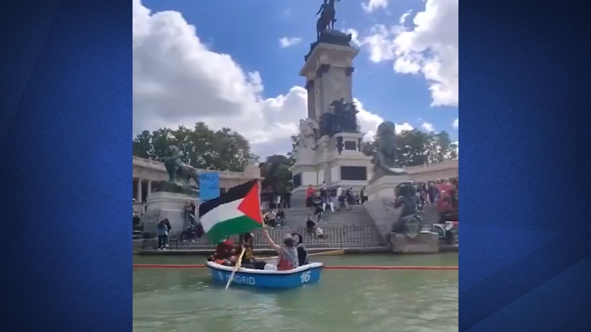 حرکت جالب حامیان فلسطین در اسپانیا+ فیلم
