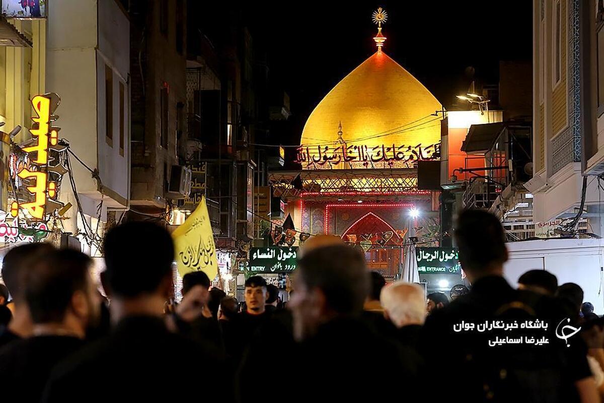 عزاداری در شب اربعین در کربلا