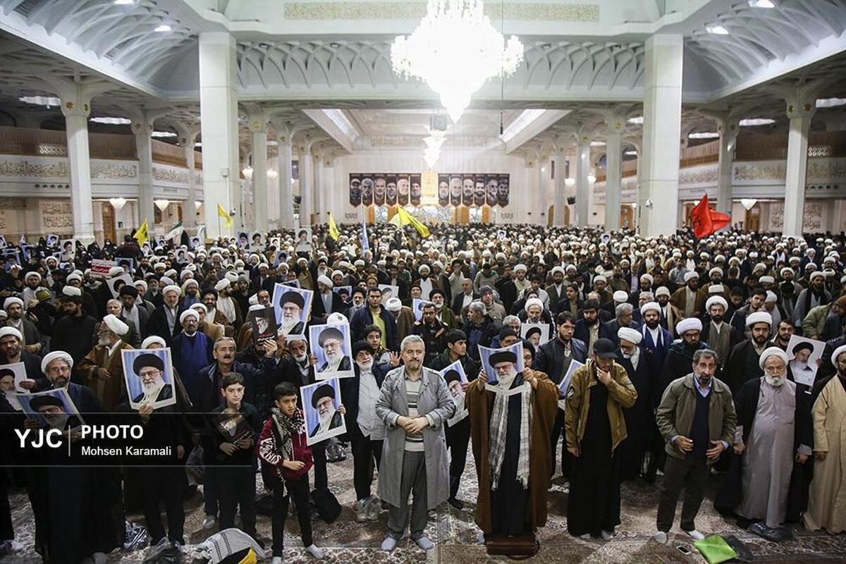 آیین معنوی اعتکاف در مسجد اعظم قم