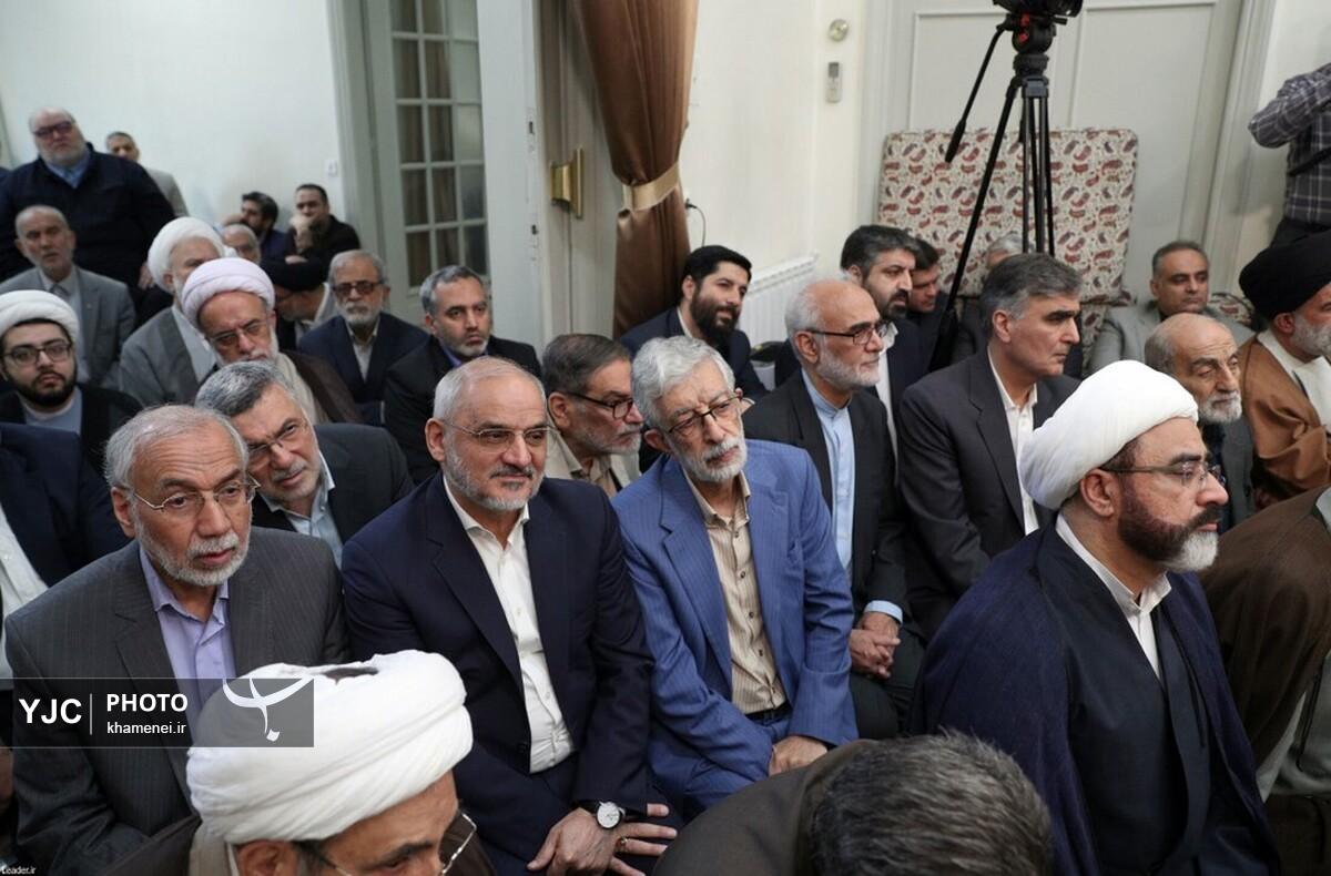 دیدار دست‌اندرکاران حج و جمعی از زائران بیت‌الله الحرام با رهبر انقلاب
