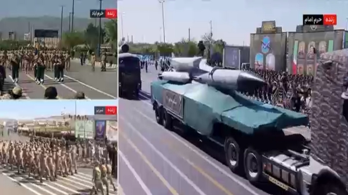 نمایش شکارچی ناوگان آمریکا در مراسم روز ارتش + فیلم