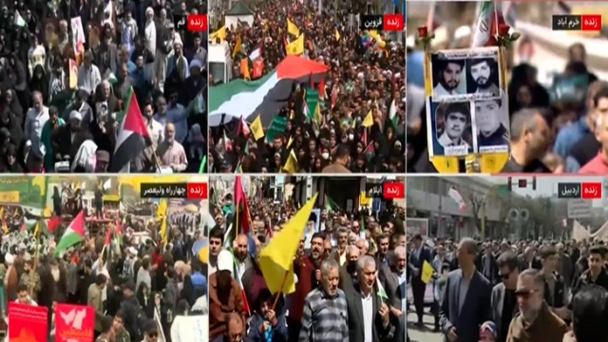 راهپیمایی روز جهانی قدس در سراسر کشور + فیلم