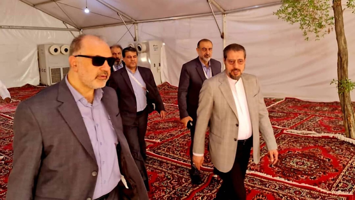 بدرقه زائران حج تمتع از فرودگاه بین‌المللی مشهد