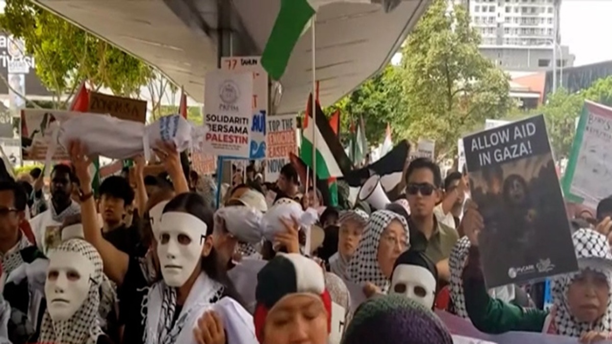 تظاهرات مردم لاهه در حمایت از فلسطین + فیلم