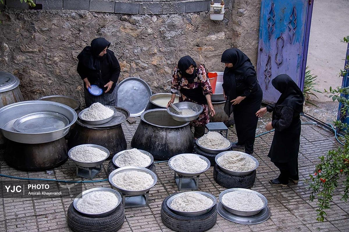 آیین پخت آبگوشت امام حسینی زنگی آباد کرمان
