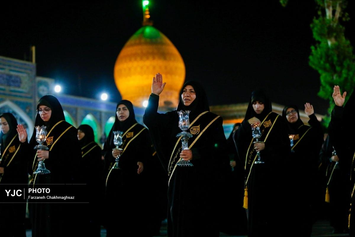 مراسم شام غریبان شهادت امام رضا (ع) در حرم شاهچراغ (ع)