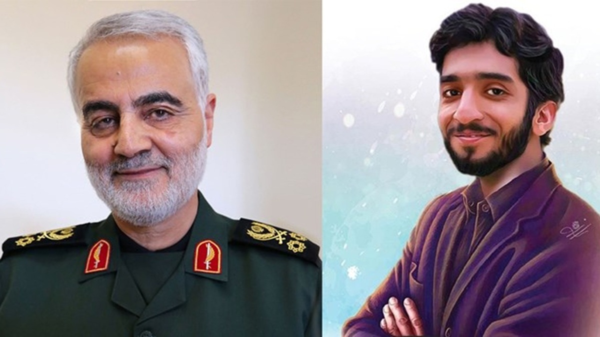 یاد شهید سلیمانی همراه زوار اربعین حسینی (ع) + فیلم