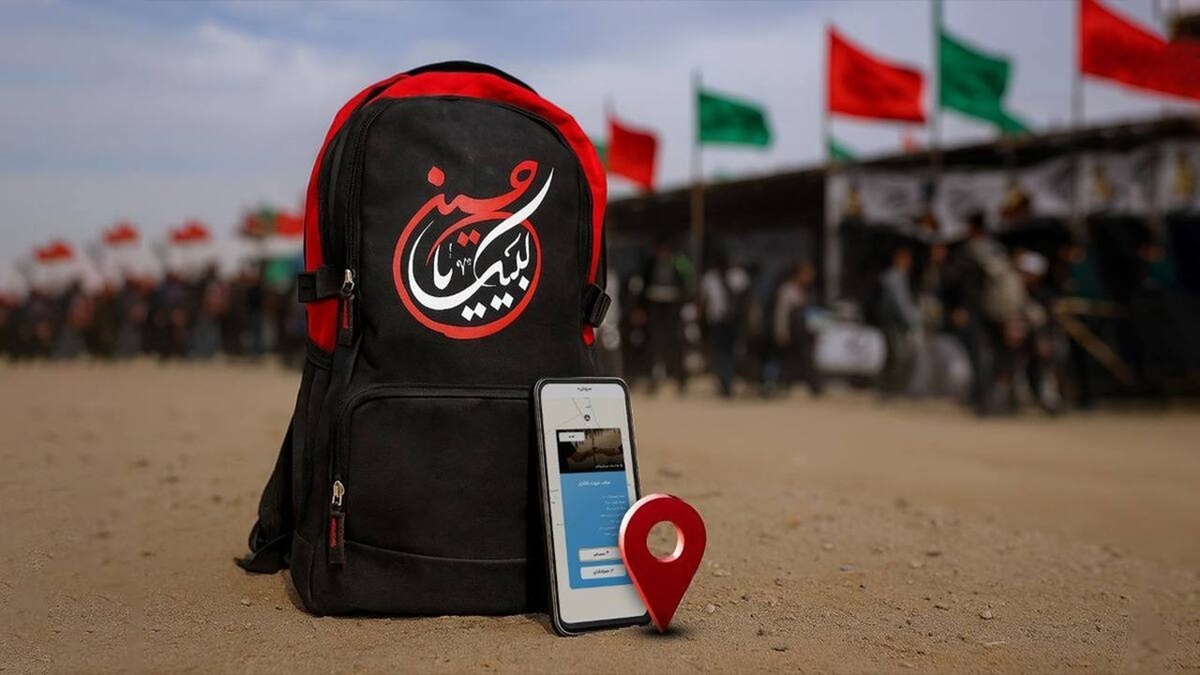 طنین شعار «اباالفضل علمدار، خامنه‌ای نگهدار» در حرم سیدالشهدا + فیلم