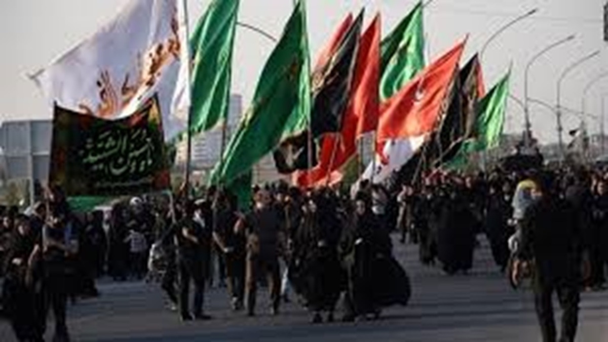 شعار مرگ بر آمریکا و اسرائیل در طریق الحسین(ع) + فیلم