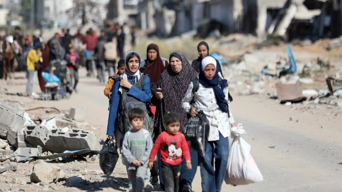 ازدحام چادر آوارگان فلسطینی در امتداد ساحل غزه + فیلم