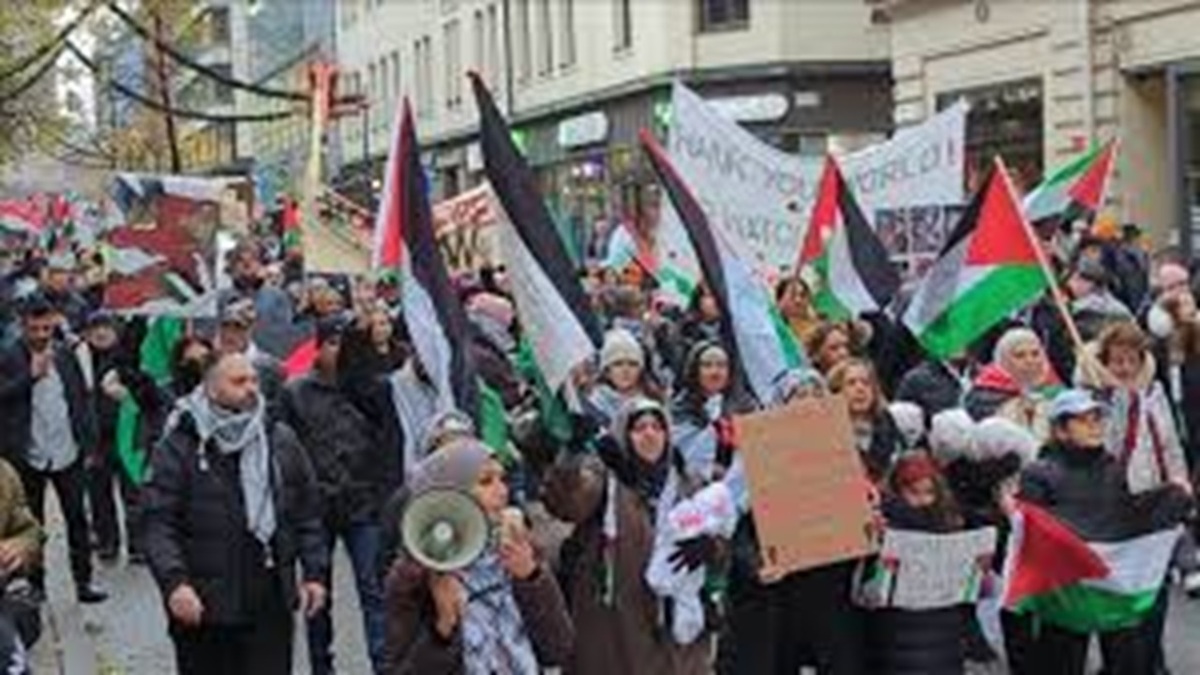 برگزاری بزرگترین تظاهرات حمایت از فلسطین در نیوزلند + فیلم