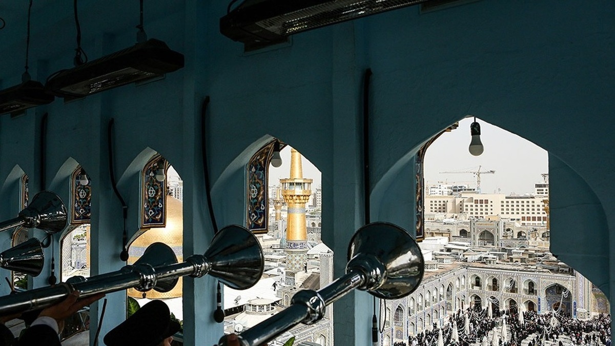 مشهد الرضا در سوگ شهادت امام حسن عسکری علیه السلام + فیلم